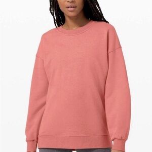 Lululemon Perfectly Oversized Scuba Crewneck Pullover Brier Rose